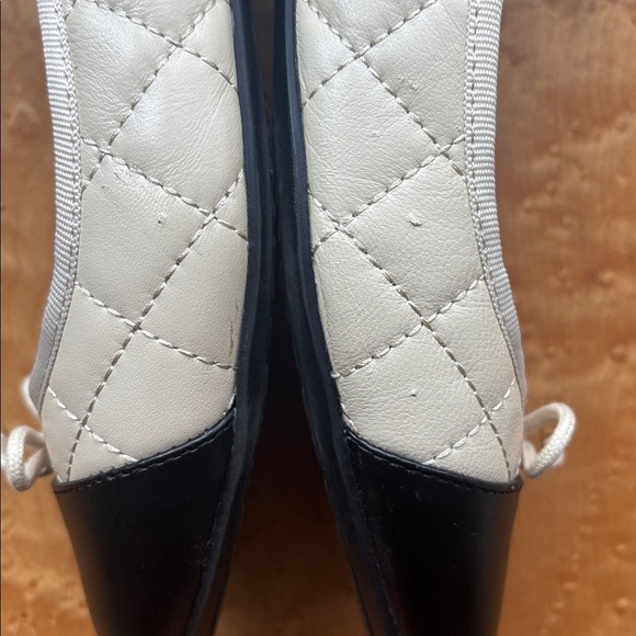 Lands end black and cream ballet flats size 10 - Picture 5 of 10